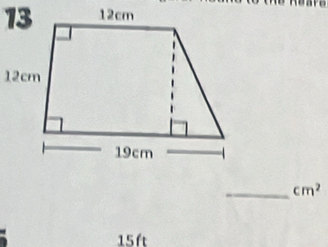 cm^2
15ft