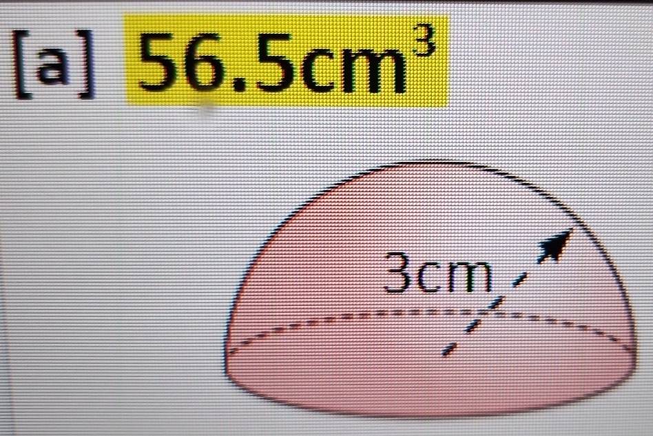 [a] 56.5cm^3