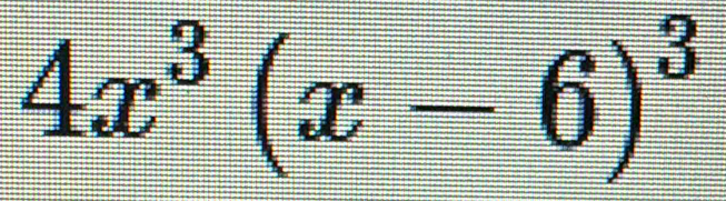 4x^3(x-6)^3