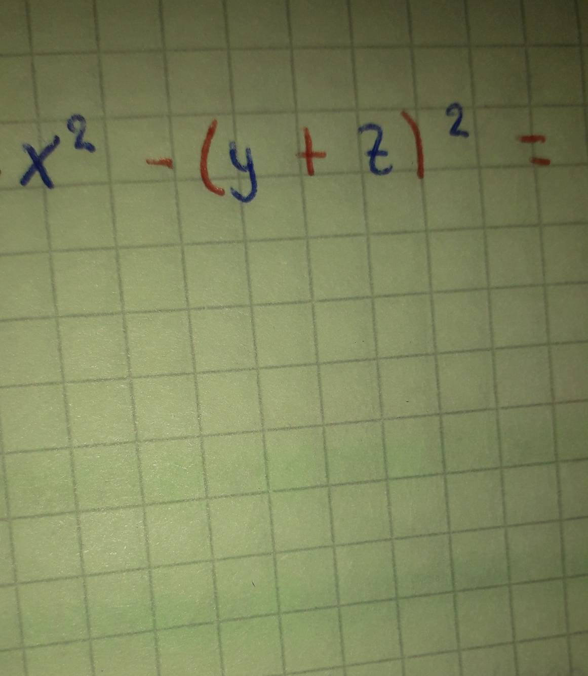 x^2-(y+z)^2=