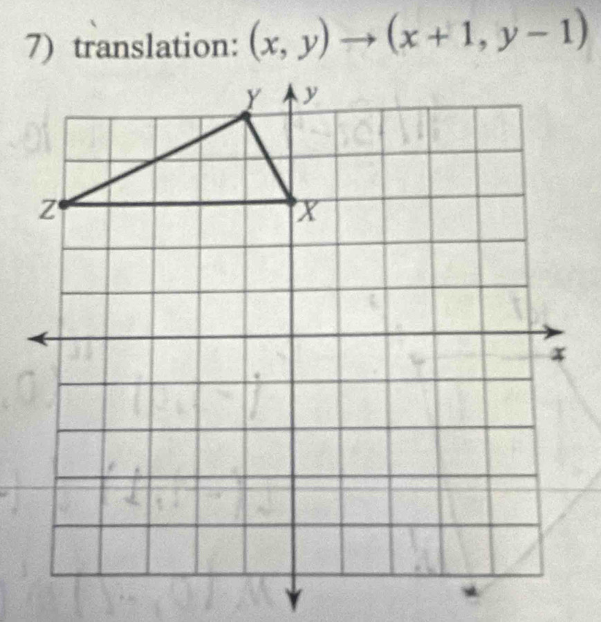 (x,y)to (x+1,y-1)