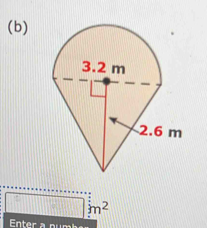 m^2
Enter a numbe