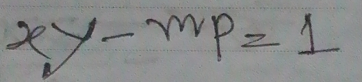 x_1y-mp=1