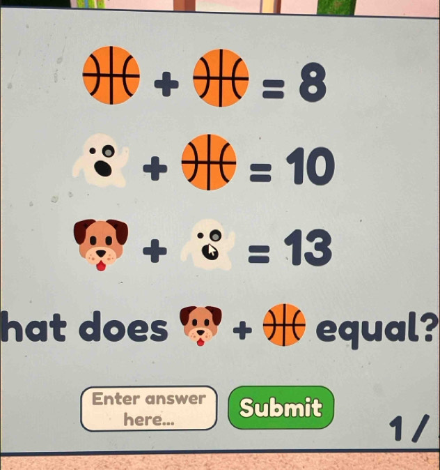 a + J
=8
=10
e
+ frac 1 =13
hat does + ∞ equal? 
Enter answer Submit 
here... 
1 /