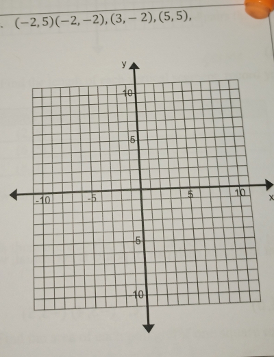 (-2,5)(-2,-2),(3,-2), (5,5),
x