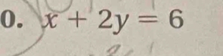 x+2y=6