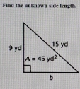 Fimd the unknown side length.