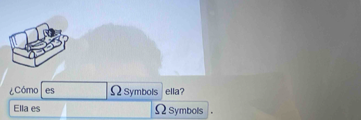 ¿Cómo es Ω symbols ella? 
Ella es Ωsymbols