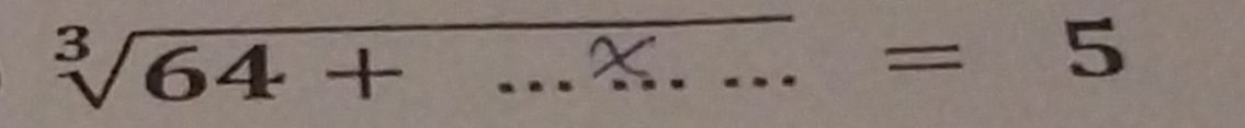 √64 + ...%. ... frac  =5