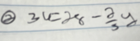 ② 3l=28- 2/3 y