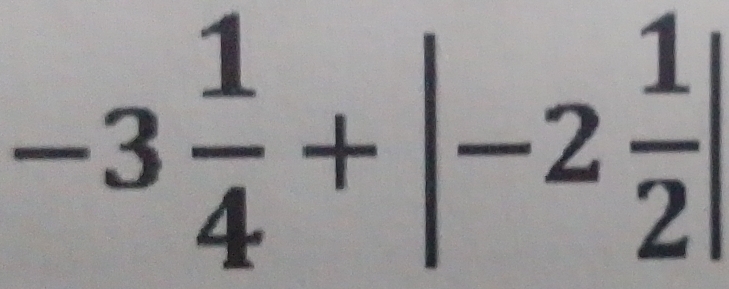 -3 1/4 +|-2 1/2 |