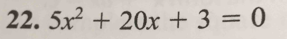 5x^2+20x+3=0