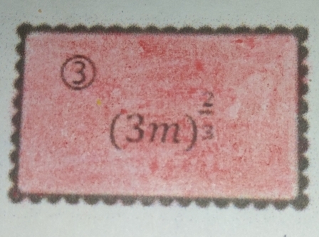 0
(3m)^ 2/3 