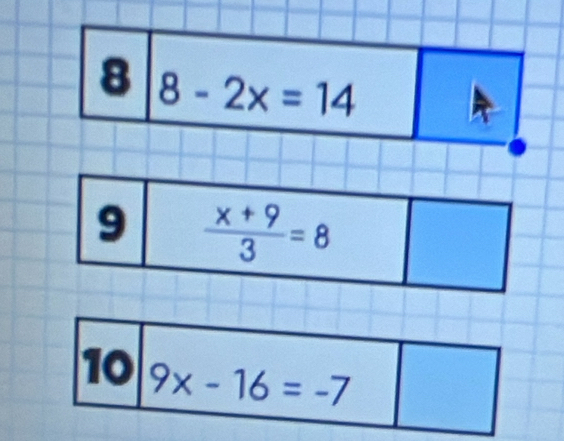 8 8-2x=14