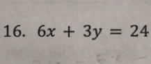 6x+3y=24