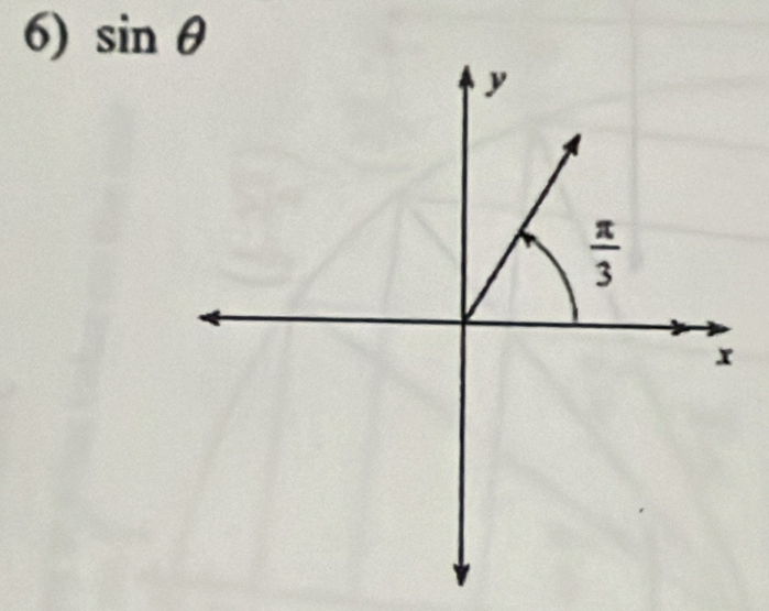 sin θ