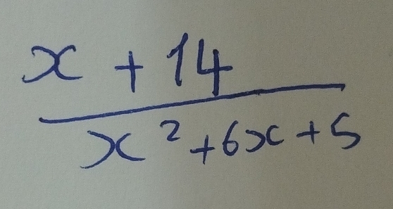  (x+14)/x^2+6x+5 