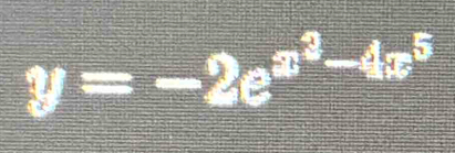 y=-2e^(x^2)-4x^5