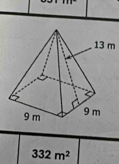 square
332m^2