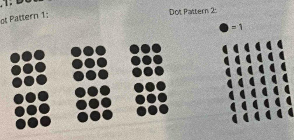 ot Pattern 1: 
Dot Pattern 2:
=1