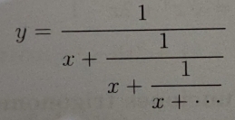 y=frac 1x+frac 1x+ 1/x+·s  