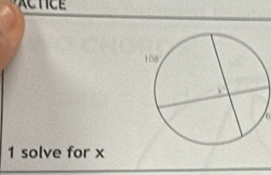 CTC E 
a 
1 solve for x