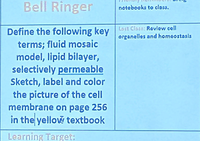 Learning Target: