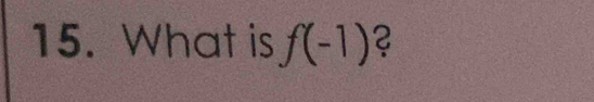 What is f(-1) 2