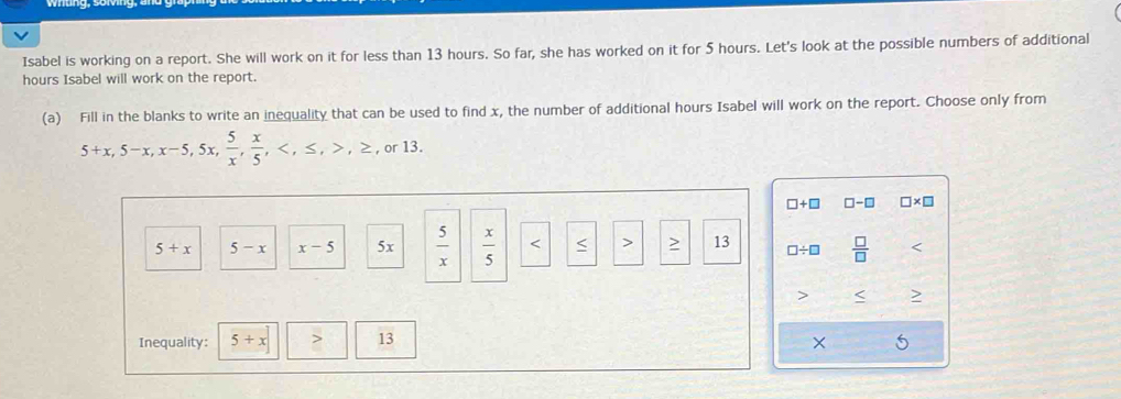 Solved: Isabel is working on a report. She will work on it for less ...