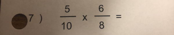  5/10 *  6/8 =