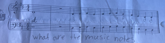 what are the music notes