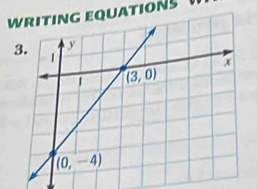 WRITING EQUATIONS