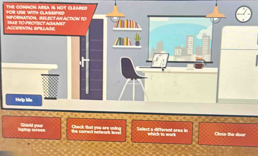Solved: THE COMMON AREA IS NOT CLEARED FOR USE WITH CLASSIFIED ...