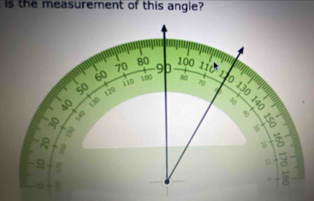 is the measurement of this angle?