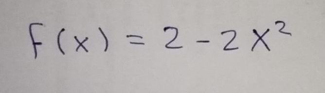 F(x)=2-2x^2