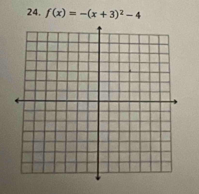 f(x)=-(x+3)^2-4