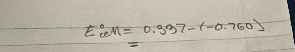 E:en=0.337-(-0.760)
2