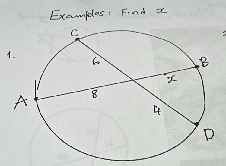 Examples: Find x
1