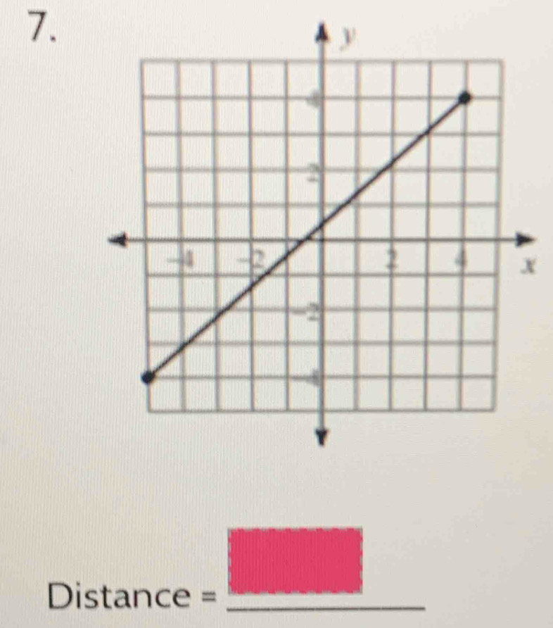 x
_ 
Distance = _  111