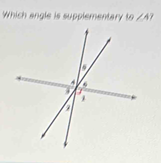 Which angle is supplementary to∠ A