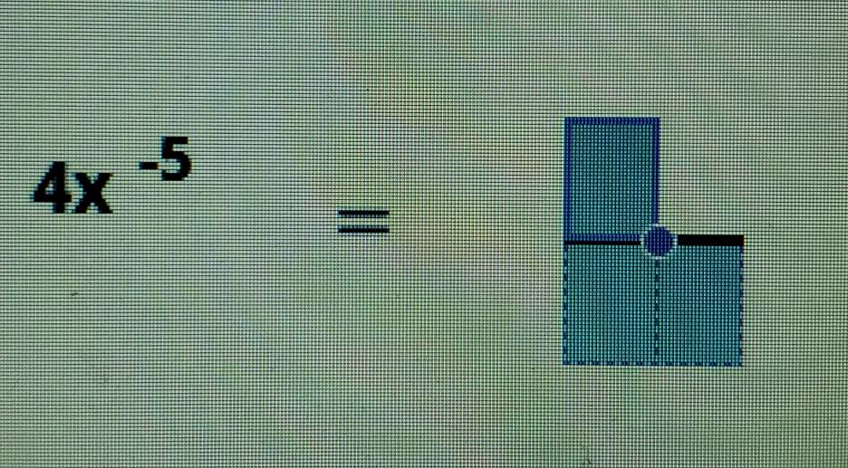 4x^(-5)=□ π