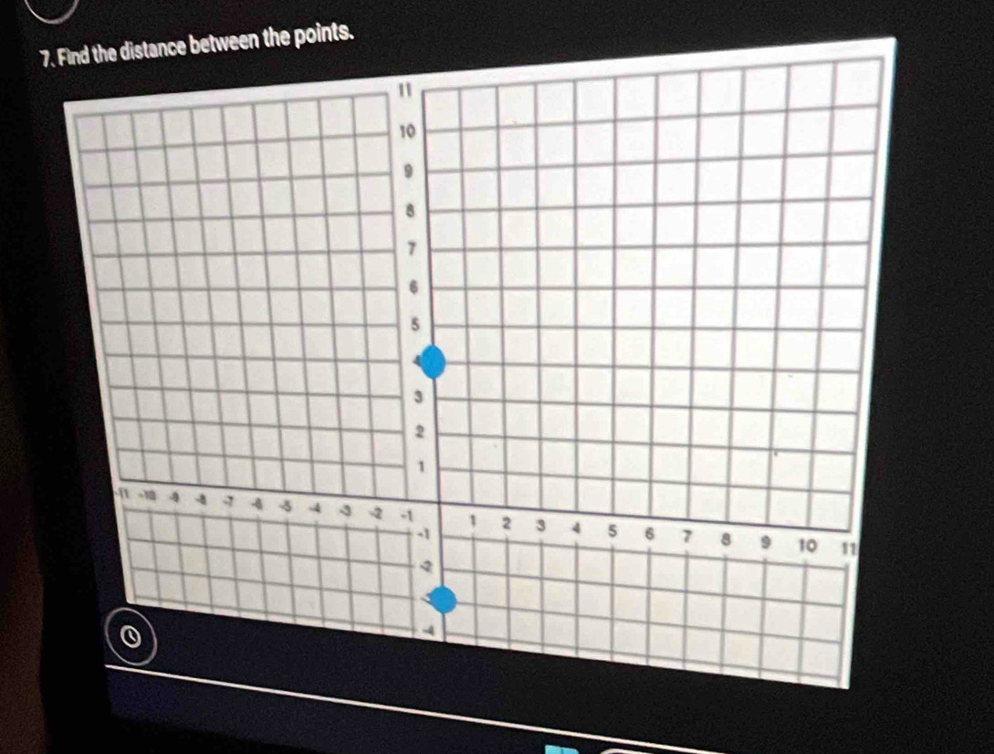 Find the distance between the points.