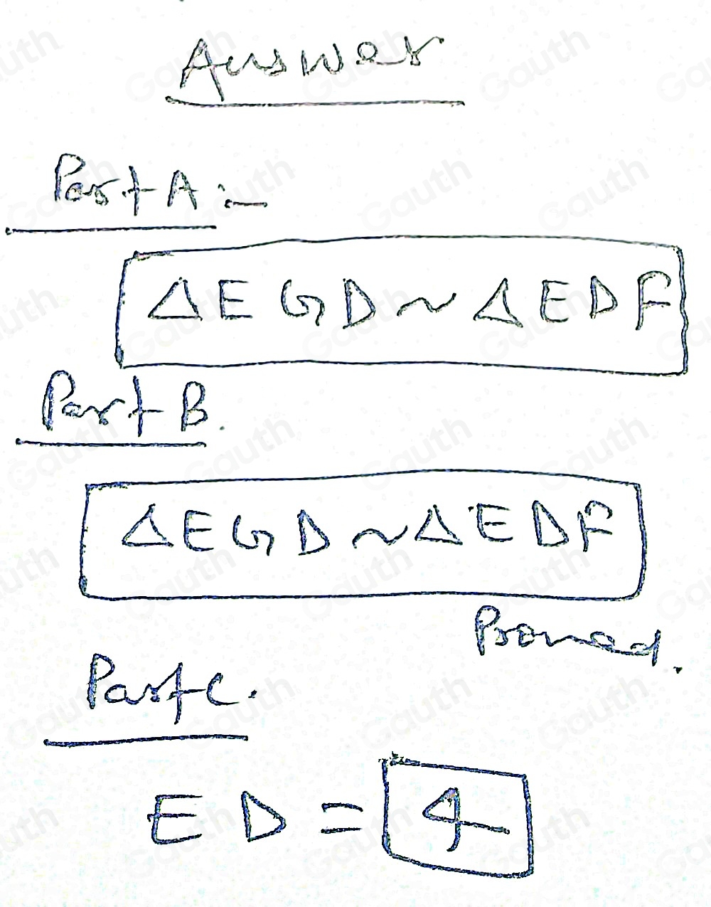 Solved seth is using the figure shown below to prove the pythagorean