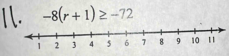 -8(r+1)≥ -72