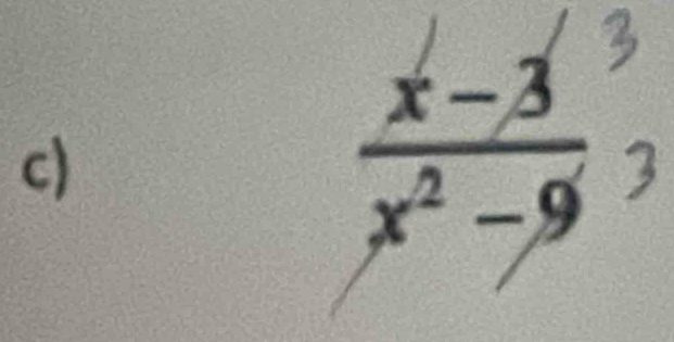  (x-3)/x^2-9 