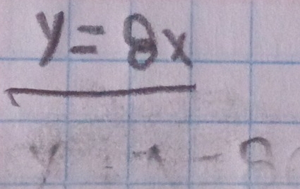  y=8x/y-x-2 