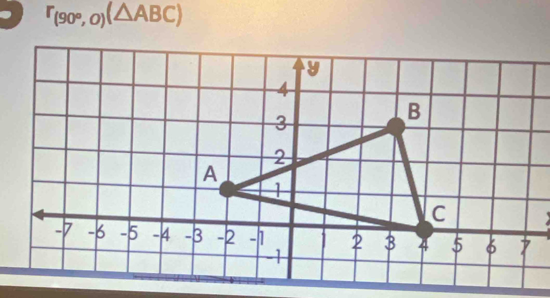 r_(90°,0)(△ ABC)