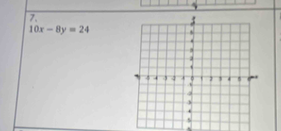 A 
7、
10x-8y=24
^