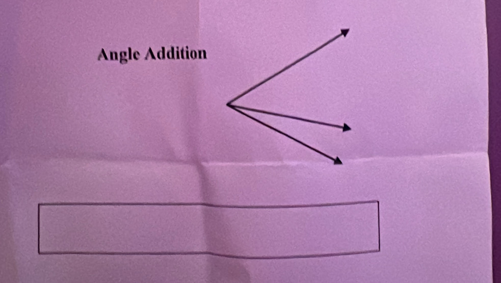 Angle Addition