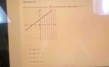 What are the coondinates of if on overline QS such that the ratio of Qift s 85=1 3
A_1(-8,6)
m
q(-1,1)
0)(0≤slant 1,0)